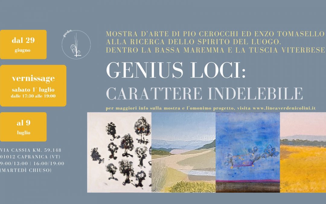 Mostra! GENIUS LOCI: carattere indelebile