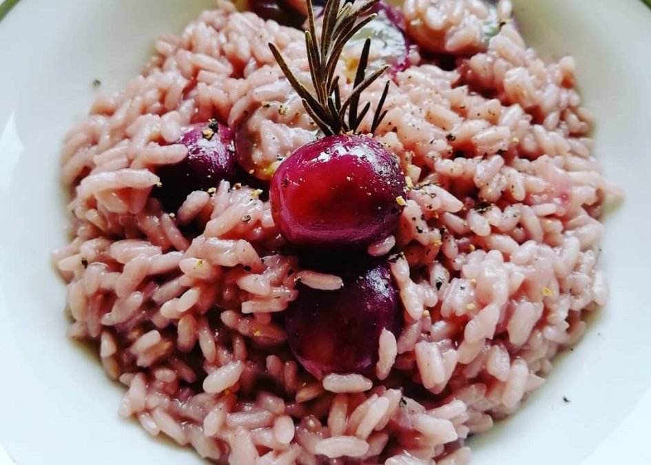 Risotto all’uva nera