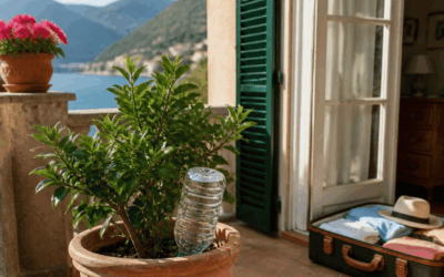Bottiglia rovesciata per innaffiare le piante: il trucco funziona per le vacanze?